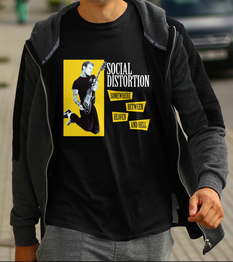 Social Distortion Somewhere Between Heaven And Hell T-Shirt