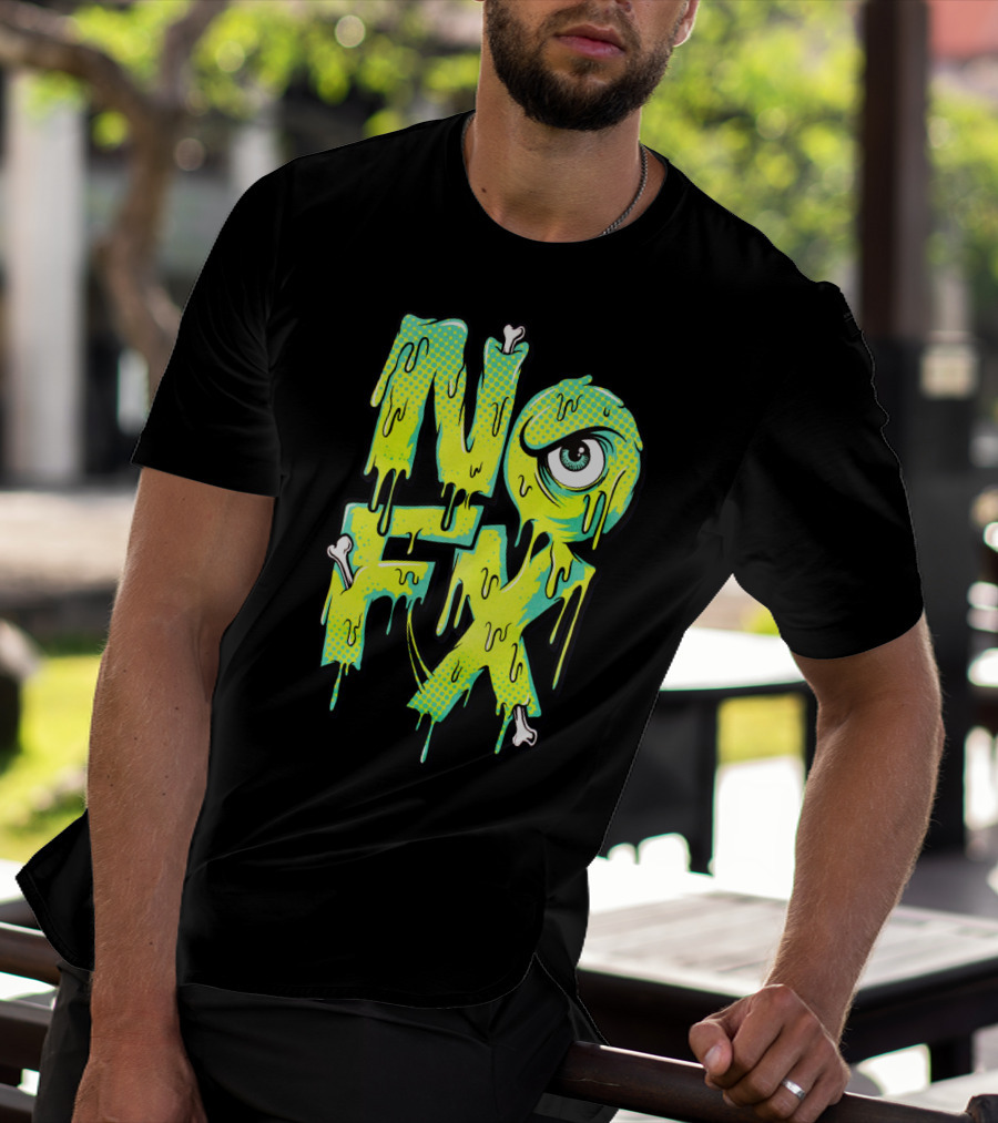 Nofx Melting Monster Eye Dripping Bones T-Shirt