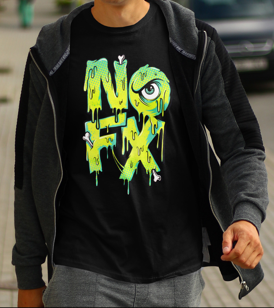 Nofx Melting Monster Eye Dripping Bones T-Shirt