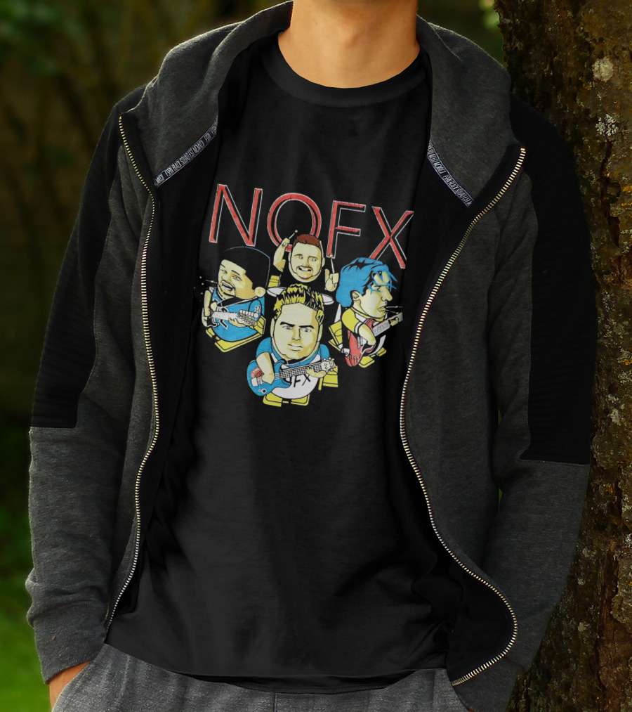 Nofx Cartoon Band Members T-Shirt