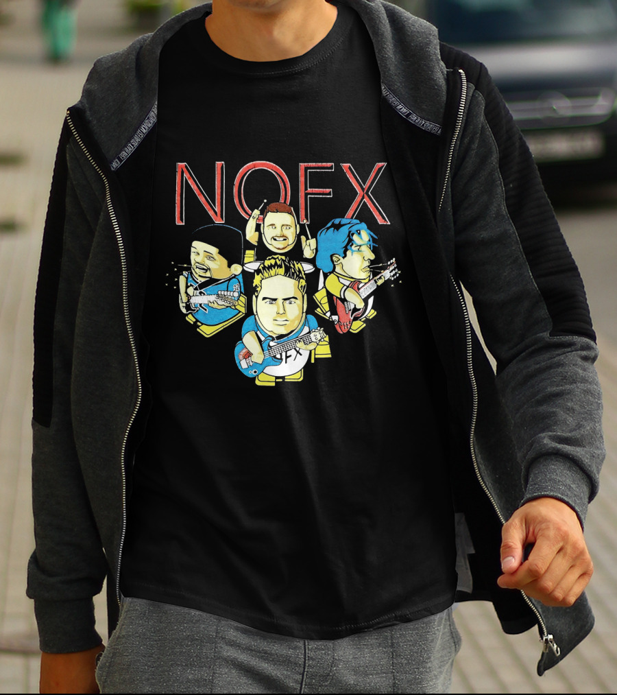 Nofx Cartoon Band Members T-Shirt