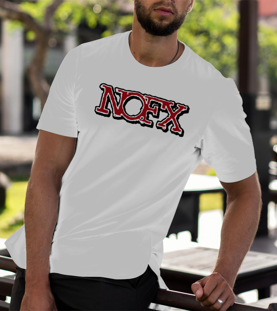 Nofx Band Logo Bold Red Outline T-Shirt