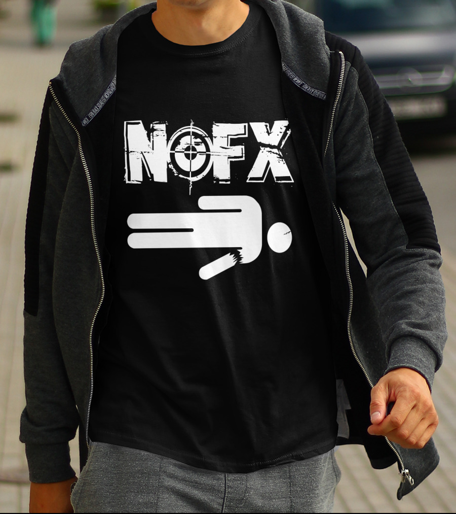 Nofx Target Logo Stick Figure T-Shirt