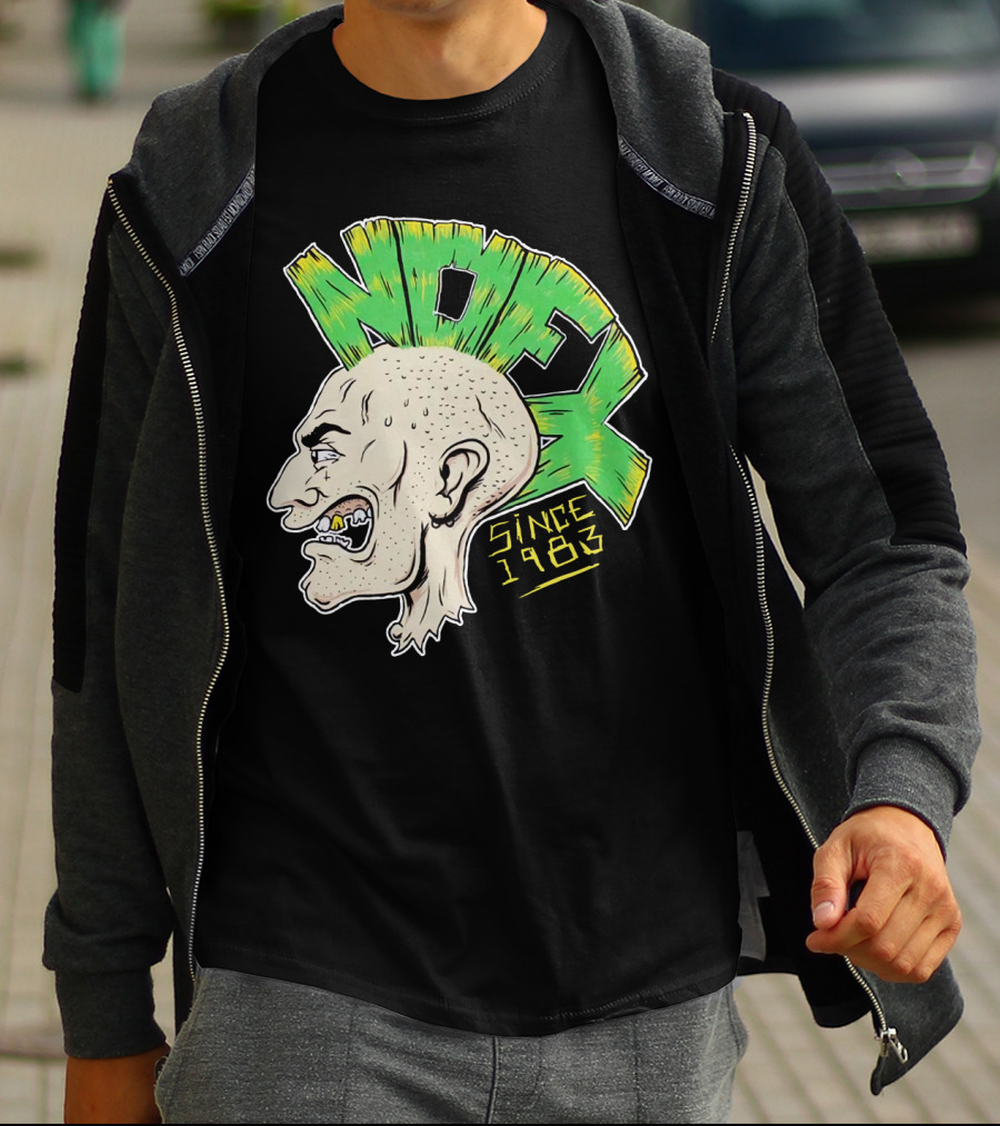 Nofx Since 1983 Punk Mohawk Character T-Shirt