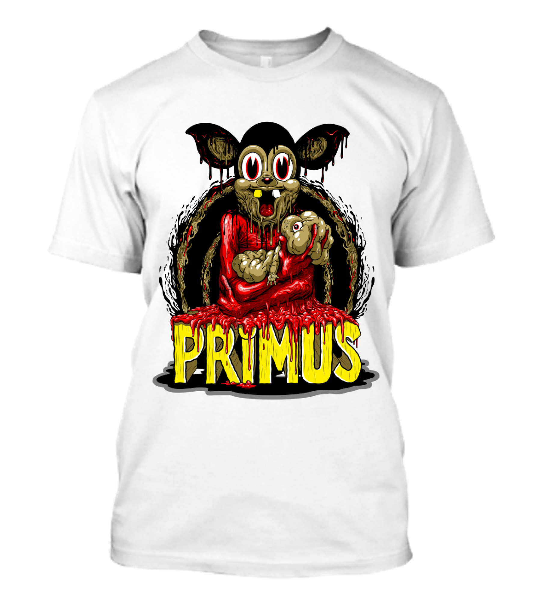 Primus Dripping Cartoon Horror Creature T-Shirt