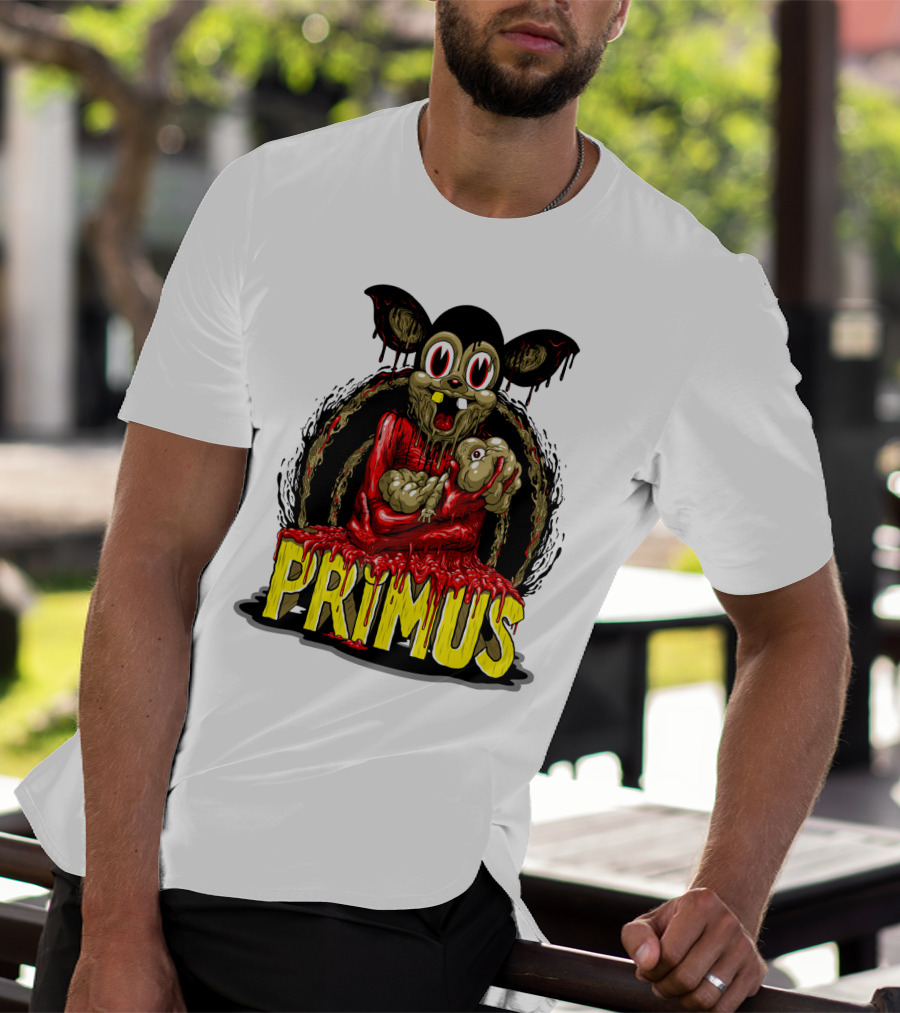 Primus Dripping Cartoon Horror Creature T-Shirt