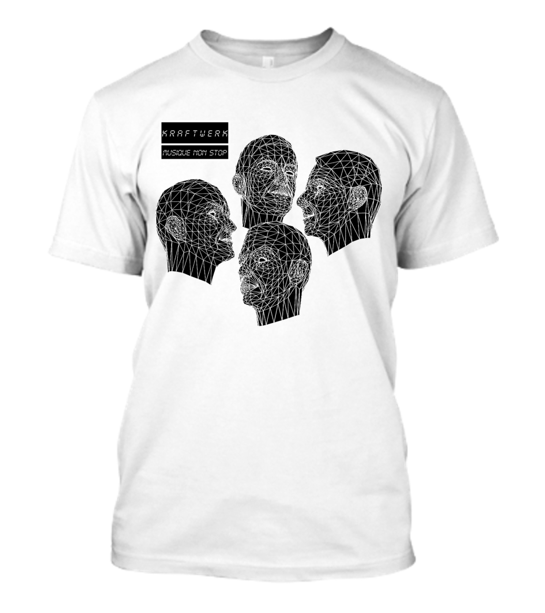 Kraftwerk Musique Non Stop Geometric Faces T-Shirt