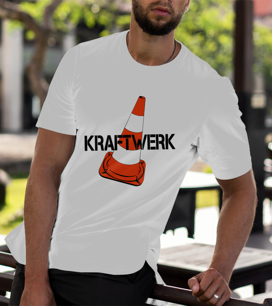 Kraftwerk Highway Traffic Cone Retro T-Shirt