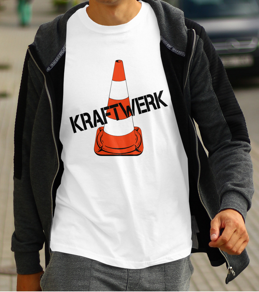 Kraftwerk Highway Traffic Cone Retro T-Shirt