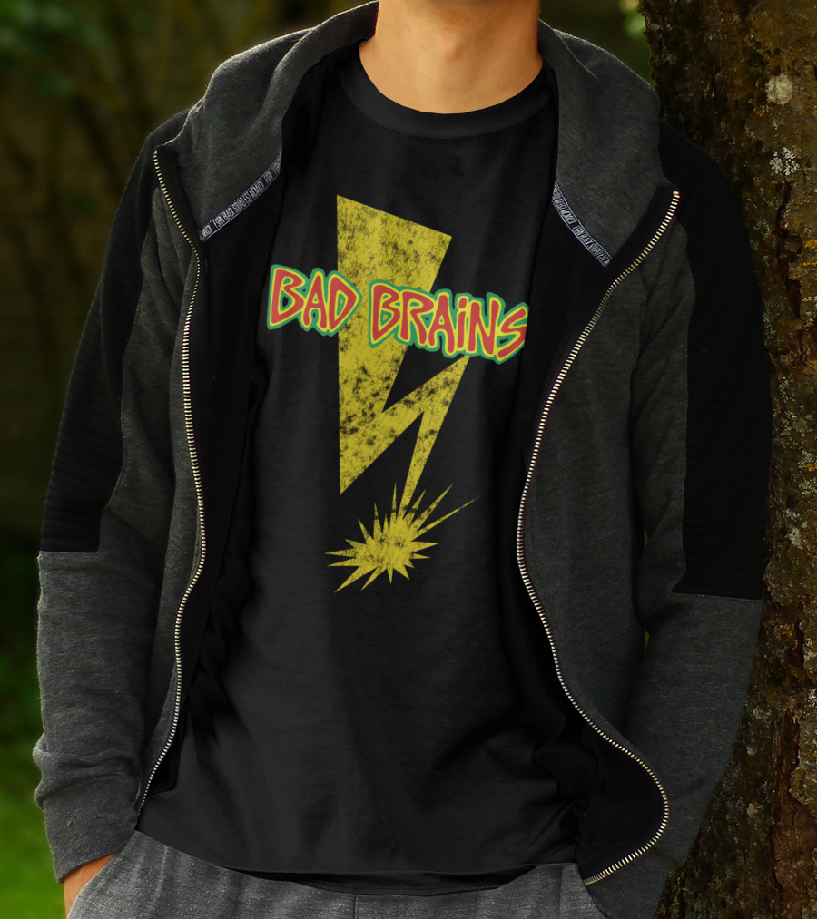Bad Brains Yellow Lightning Bolt T-Shirt