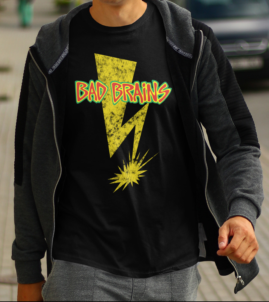 Bad Brains Yellow Lightning Bolt T-Shirt