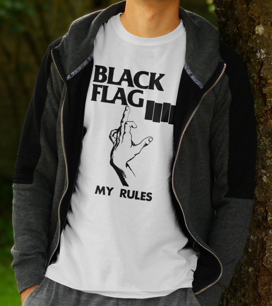 Black Flag My Rules T-Shirt