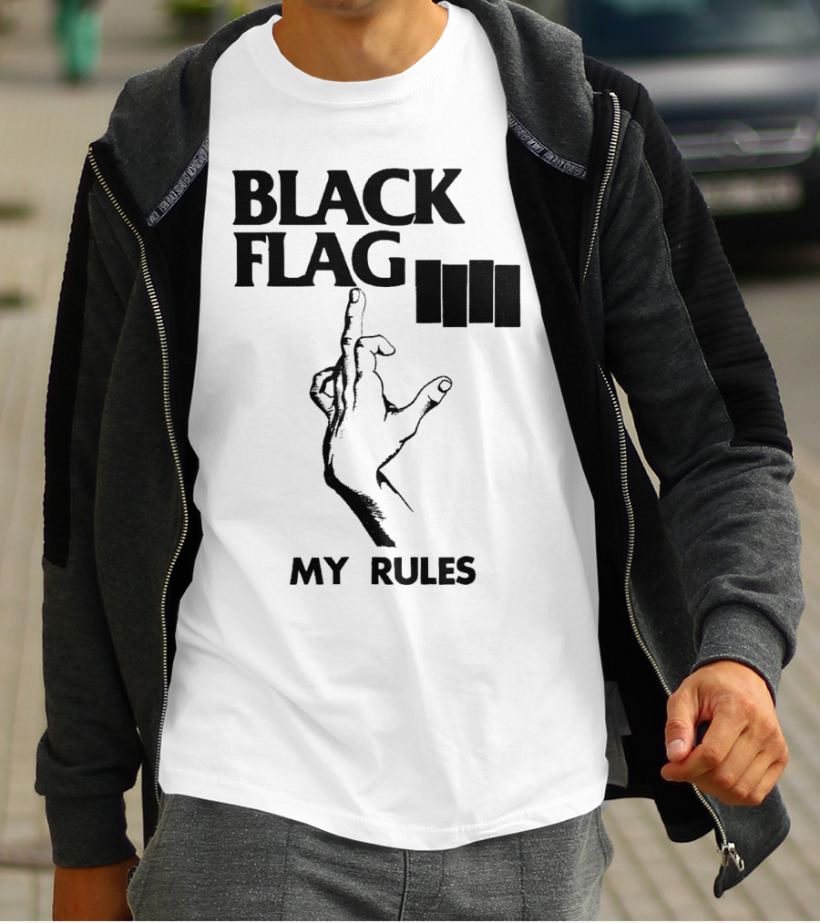 Black Flag My Rules T-Shirt