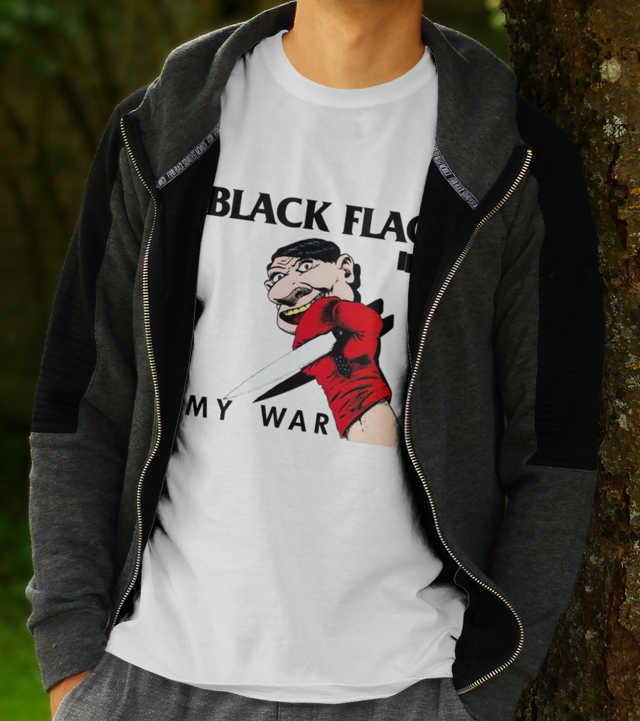 Black Flag My War Knife T-Shirt
