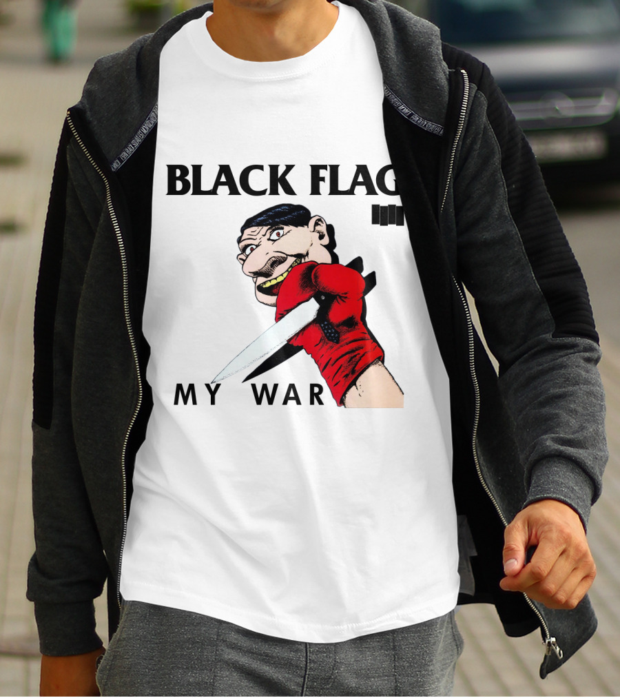 Black Flag My War Knife T-Shirt