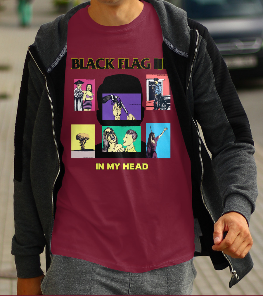 Black Flag Iiii In My Head T-Shirt
