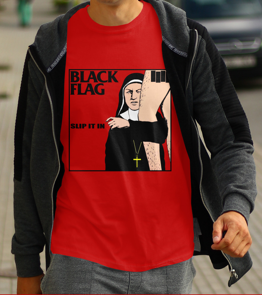 Black Flag Slip It In Album Cover T-Shirt