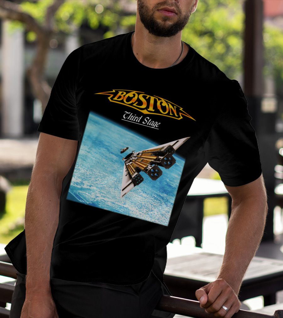 Boston Third Stage Spaceship Album Cover T-Shirt