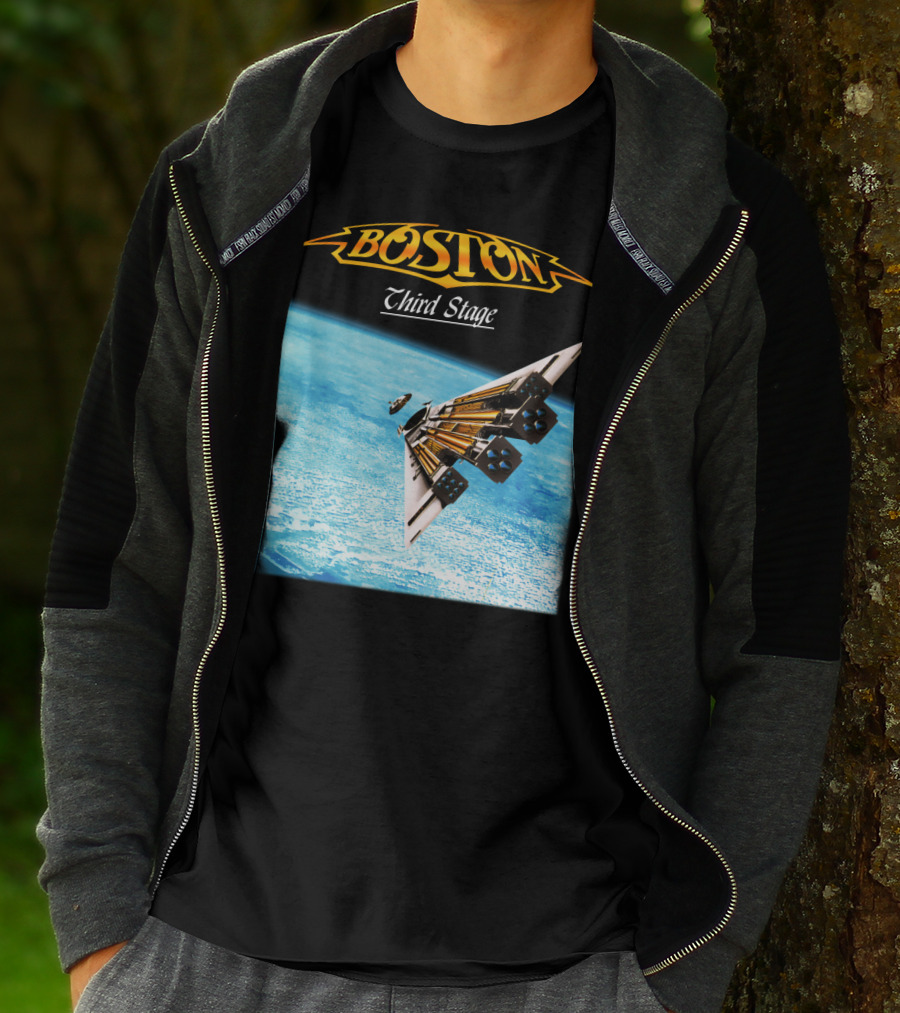 Boston Third Stage Spaceship Album Cover T-Shirt