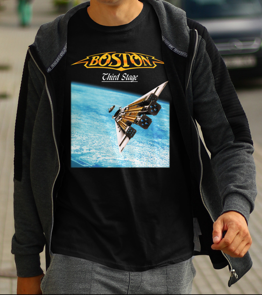 Boston Third Stage Spaceship Album Cover T-Shirt