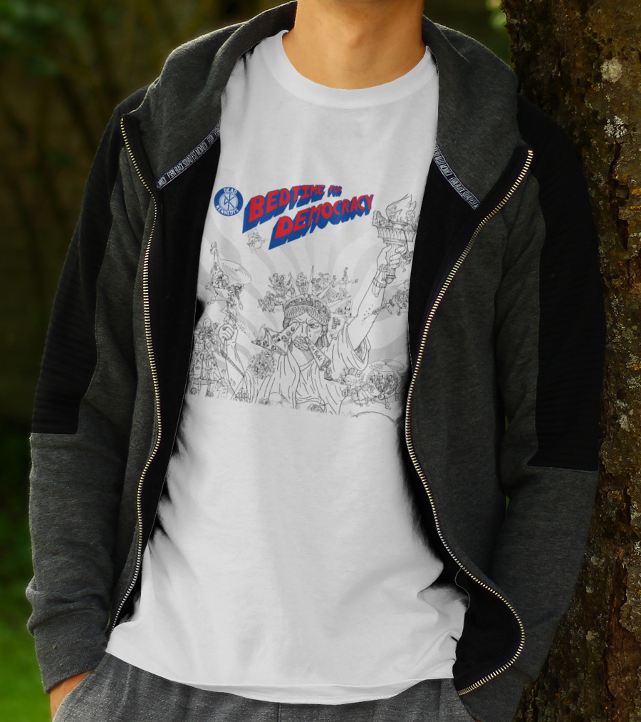 Dead Kennedys Bedtime For Democracy Statue Of Liberty Cartoon T-Shirt