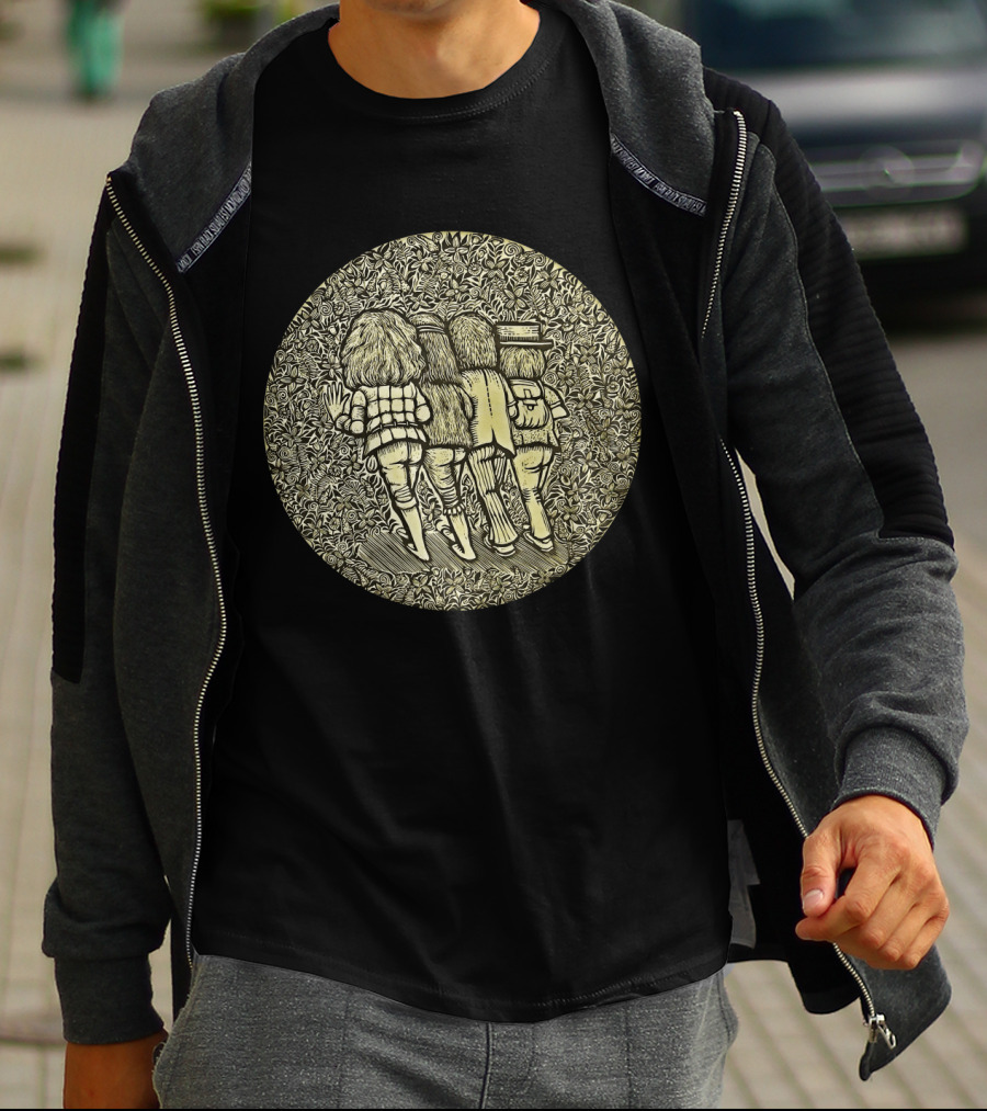 JT 07 Stand Up Friends Walking Through Nature T-Shirt