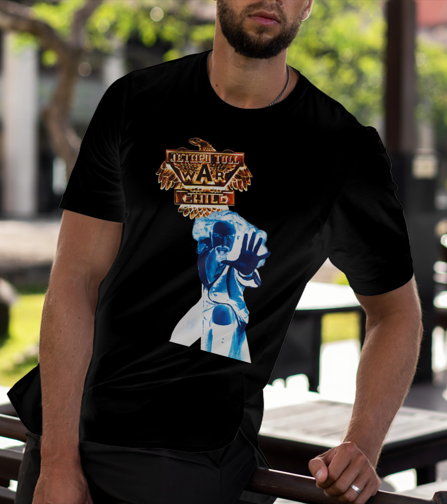 Jethro Tull War Child Blue Figure Eagle T-Shirt