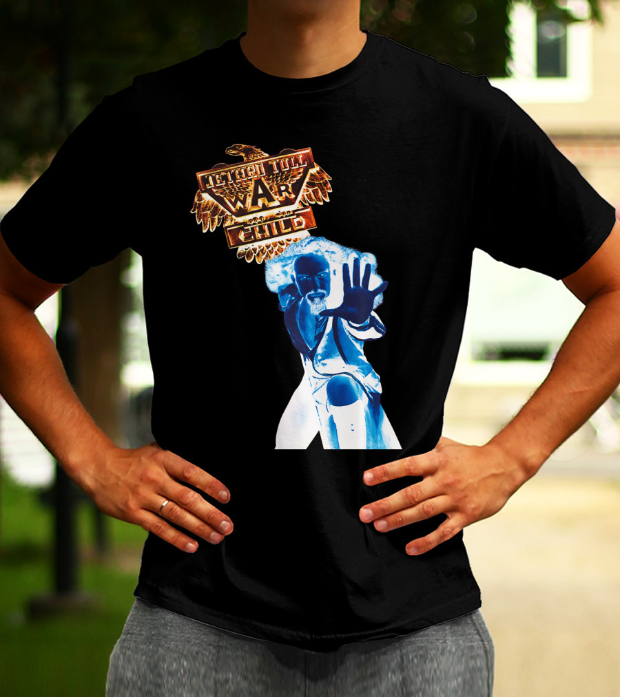Jethro Tull War Child Blue Figure Eagle T-Shirt