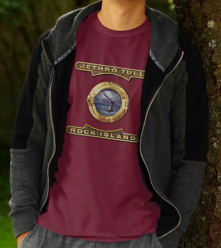 Jethro Tull Rock Island Porthole Album Cover T-Shirt