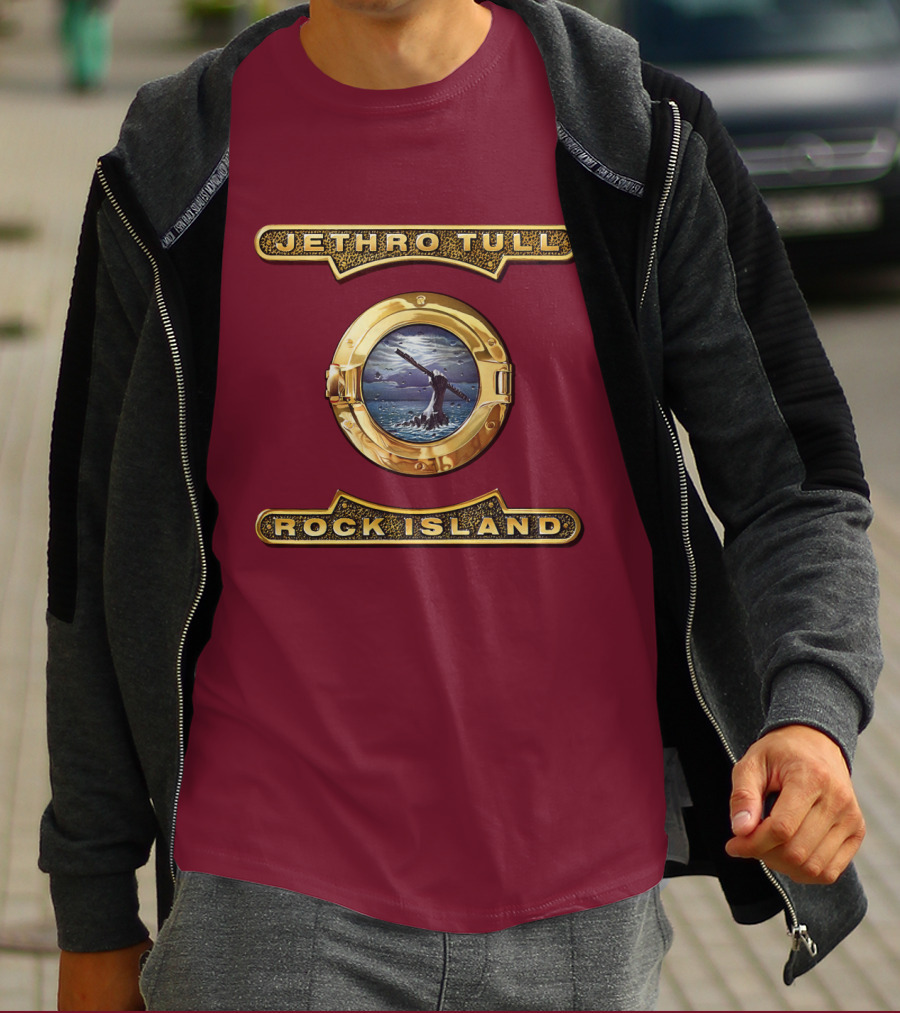 Jethro Tull Rock Island Porthole Album Cover T-Shirt