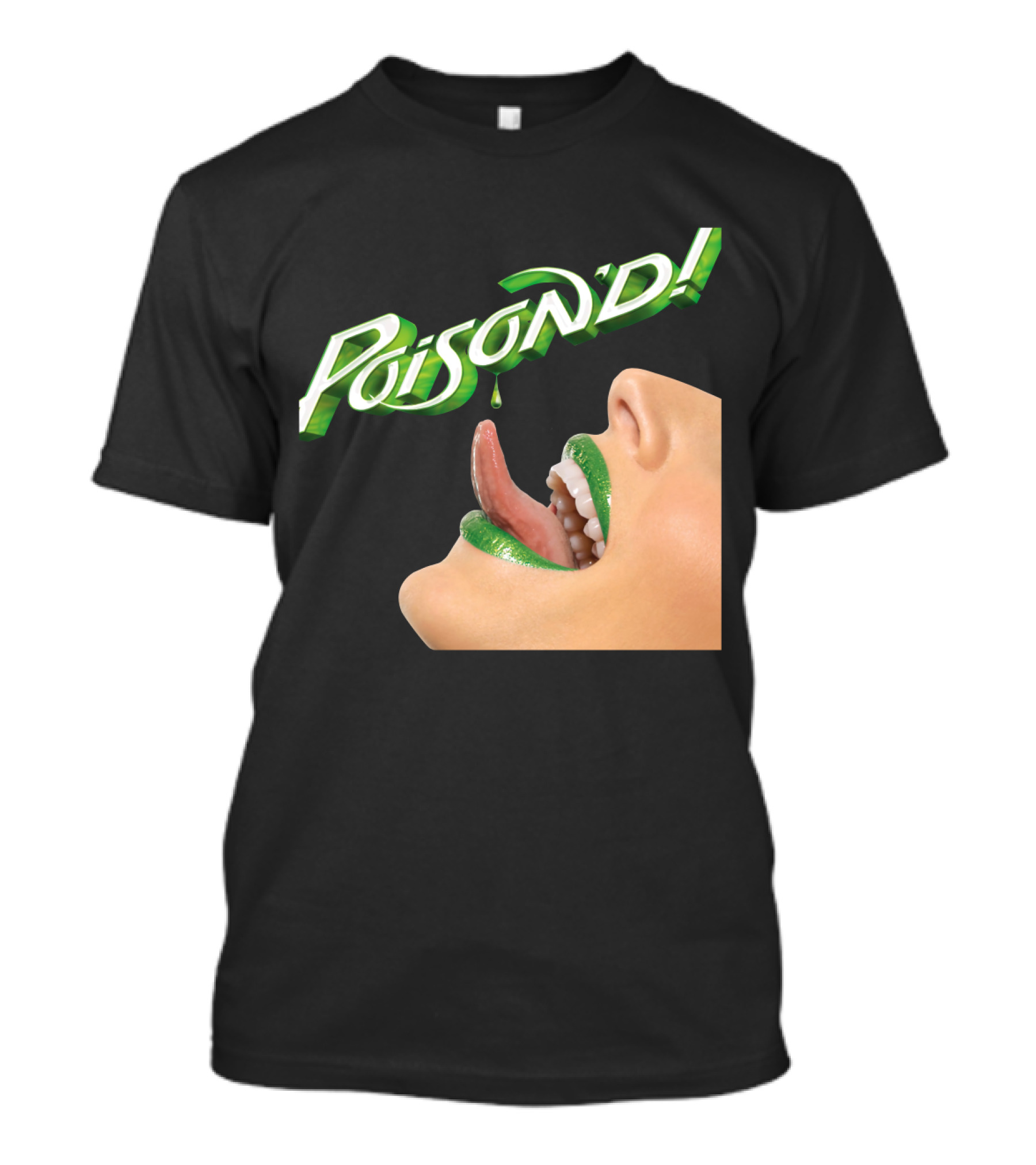 Poison'd Licking Green Lips T-Shirt