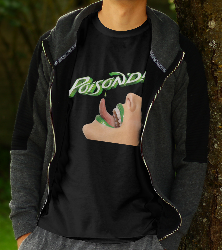 Poison'd Licking Green Lips T-Shirt