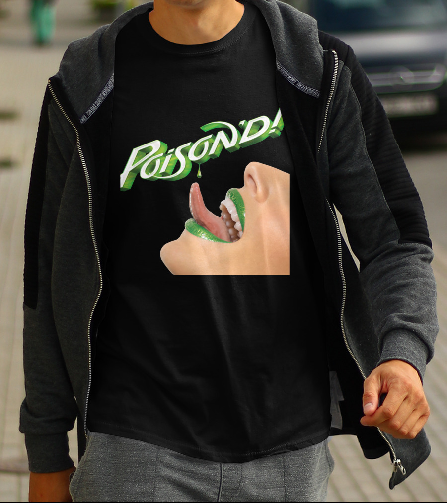 Poison'd Licking Green Lips T-Shirt