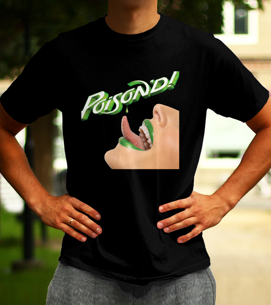 Poison'd Licking Green Lips T-Shirt