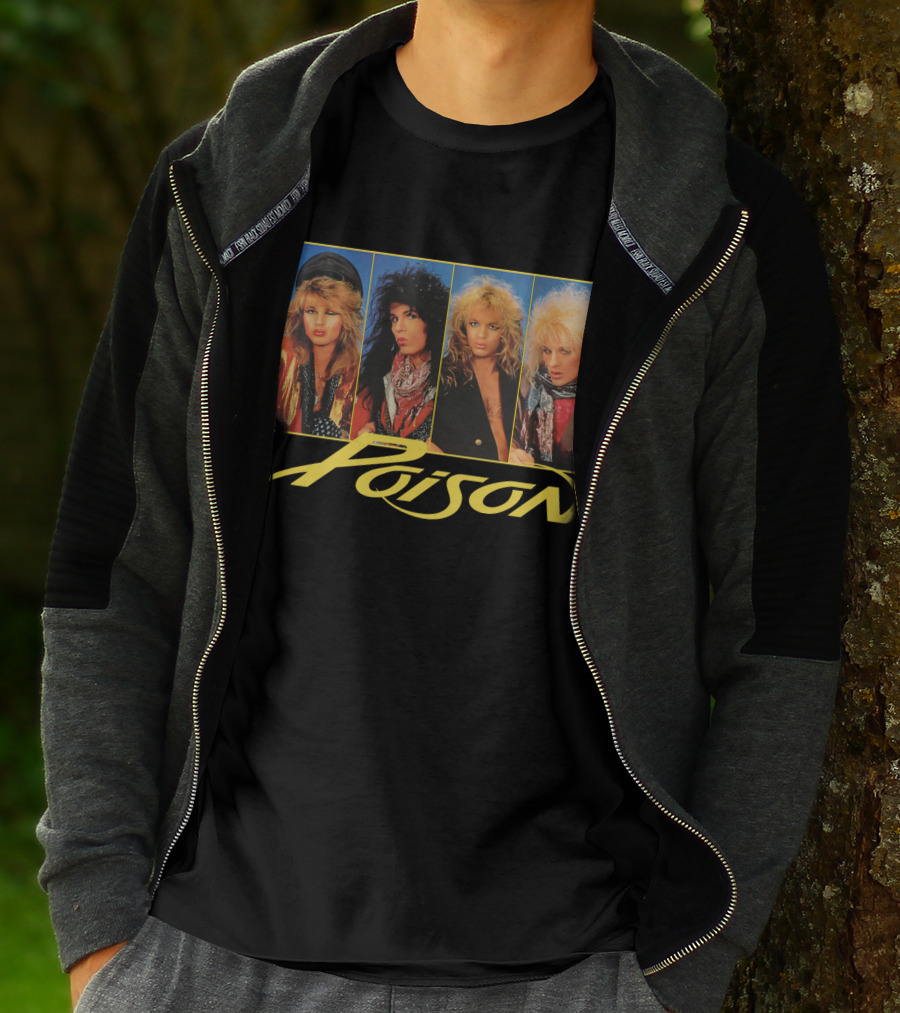 Poison Band Members 80S Glam Metal T-Shirt