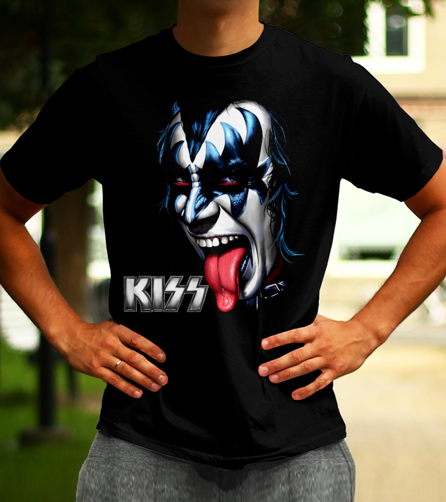 Kiss Face Paint Tongue Out T-Shirt