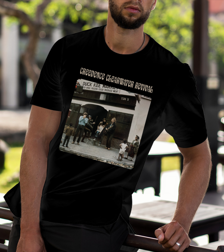 Creedence Clearwater Revival Street Performance Scene At Duck Kee Market T-Shirt