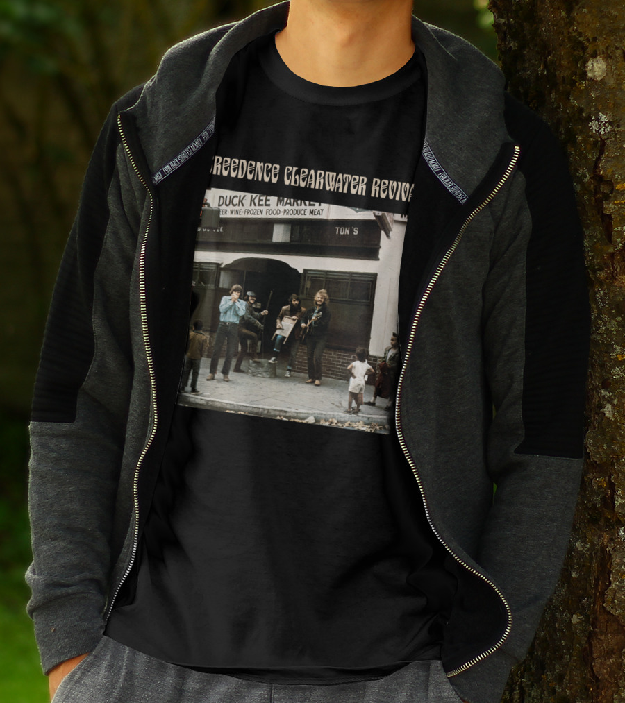 Creedence Clearwater Revival Street Performance Scene At Duck Kee Market T-Shirt