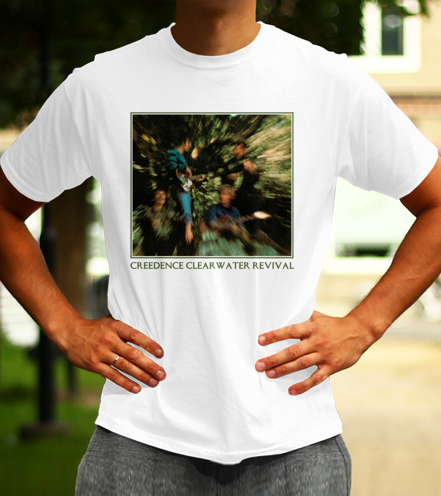 Creedence Clearwater Revival Blurred Band Photo T-Shirt