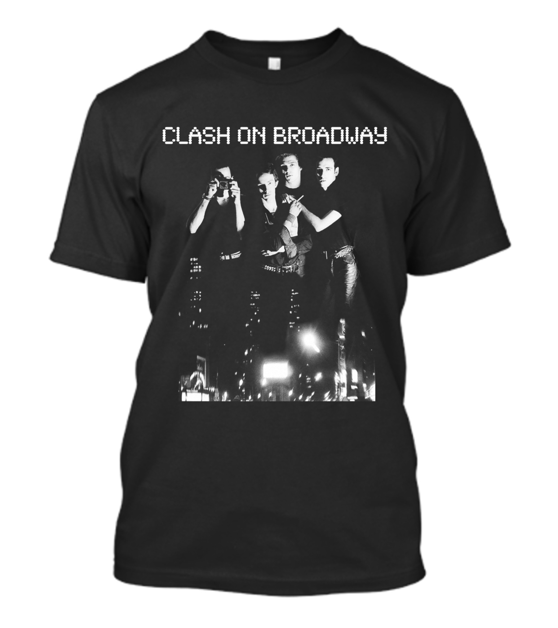 Clash On Broadway Band Group Street Lights Photography T-Shirt