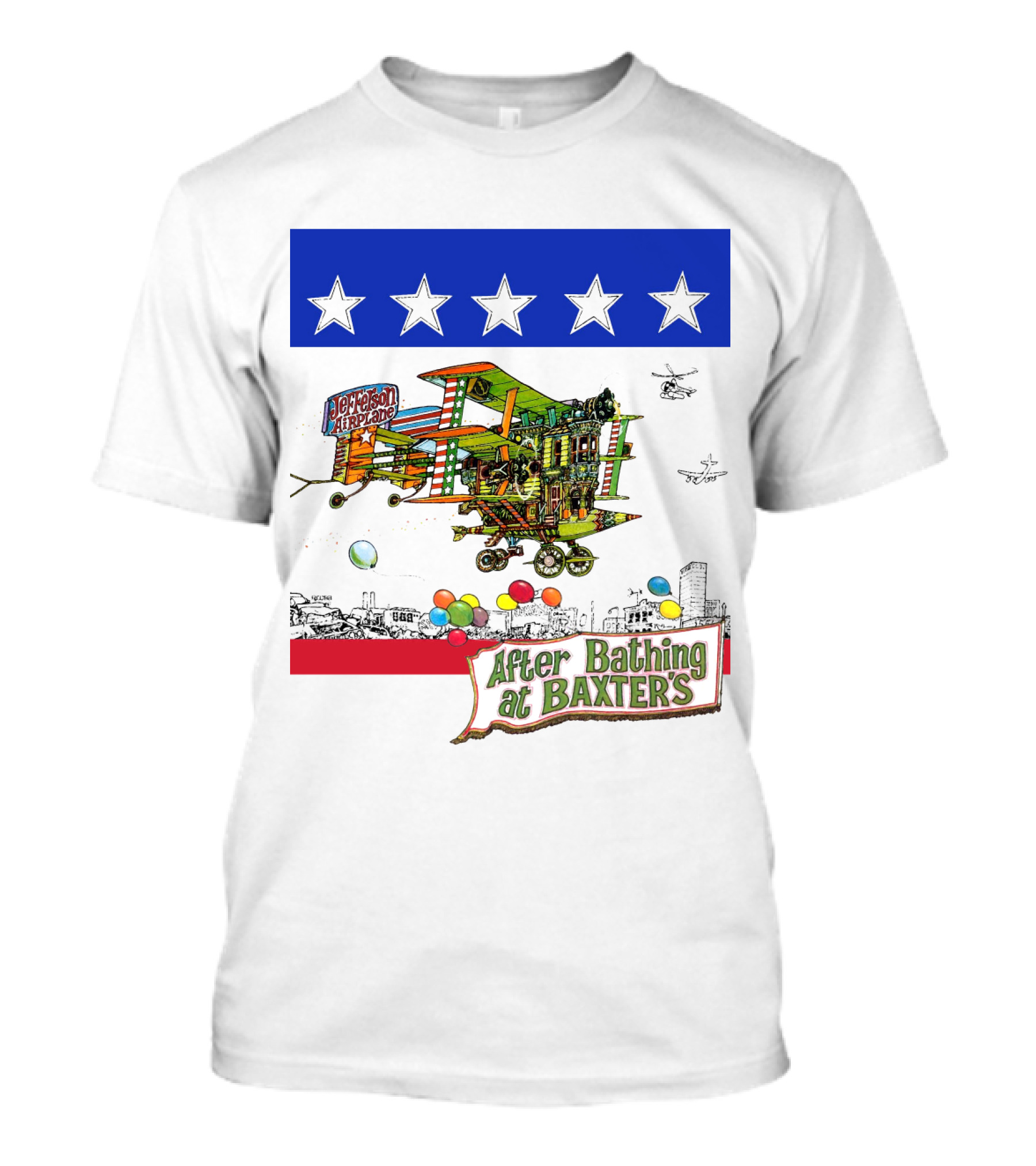 Jefferson Airplane After Bathing At Baxter's Vintage Artwork T-Shirt