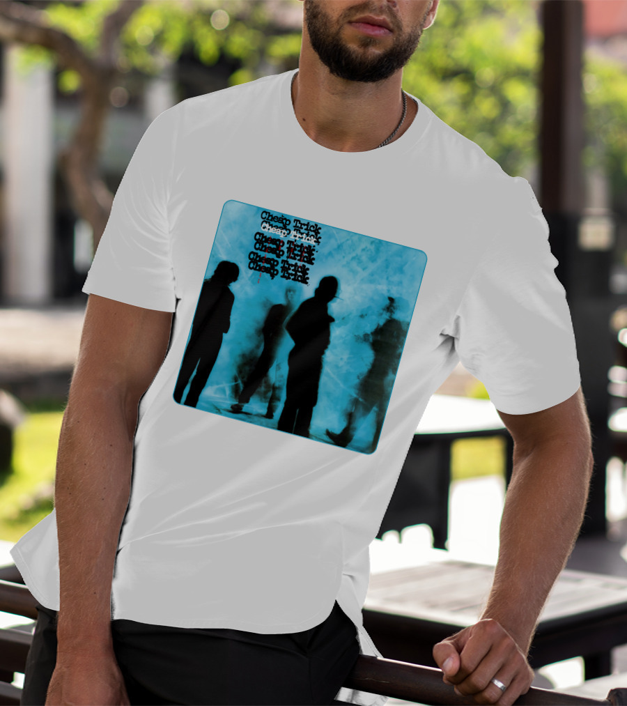 Cheap Trick Silhouettes Blue T-Shirt