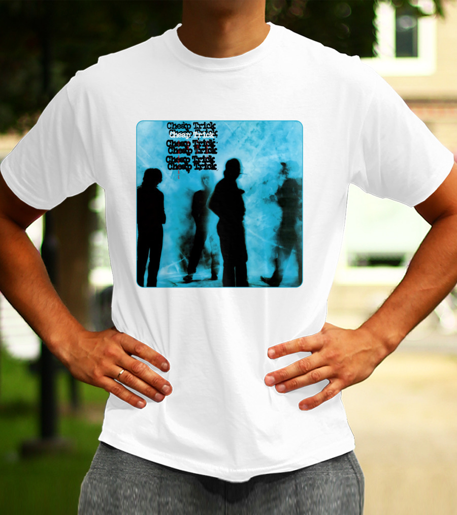 Cheap Trick Silhouettes Blue T-Shirt
