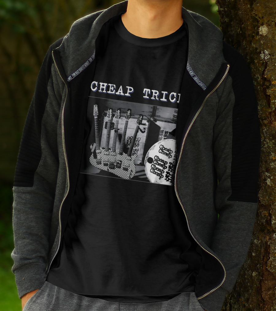 Cheap Trick Guitar And Drum Set T-Shirt