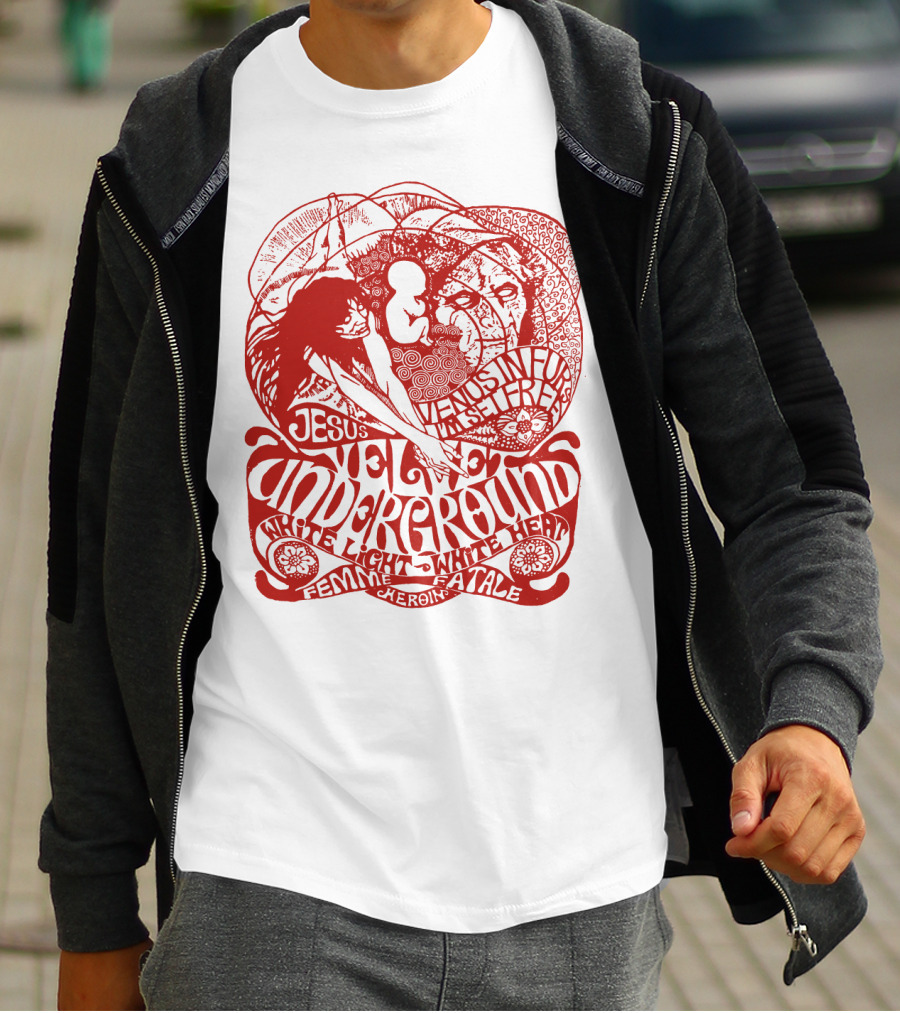 Velvet Underground White Light White Heat Femme Fatale Jesus T-Shirt