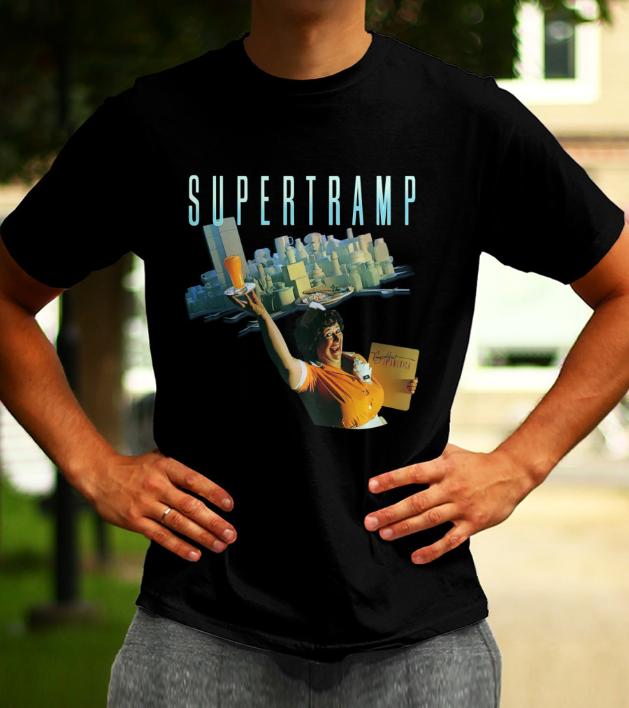 Supertramp Breakfast In America Waitress Album Cover T-Shirt