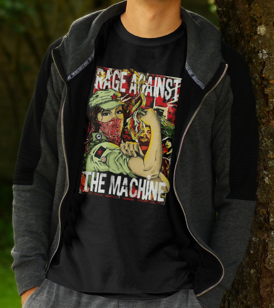 Rage Against The Machine Revolutionary Poster Style Artwork T-Shirt