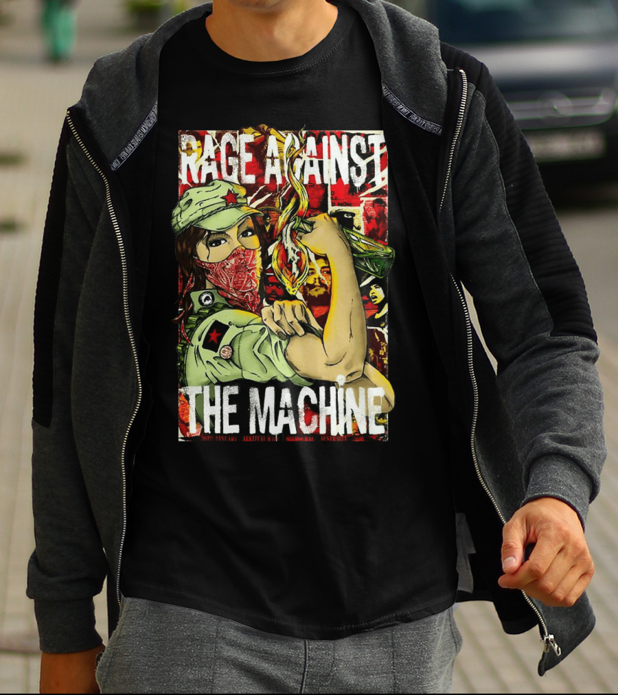 Rage Against The Machine Revolutionary Poster Style Artwork T-Shirt