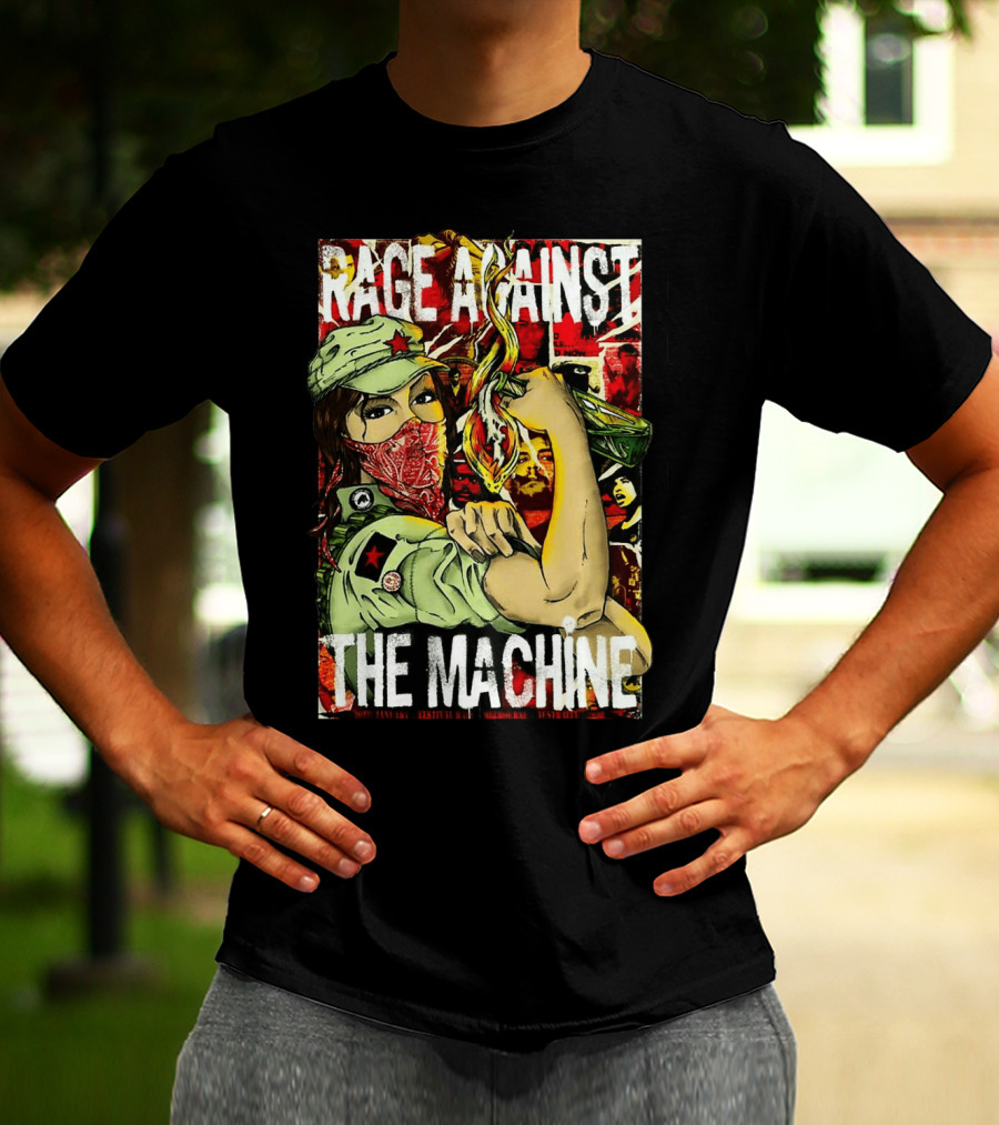 Rage Against The Machine Revolutionary Poster Style Artwork T-Shirt