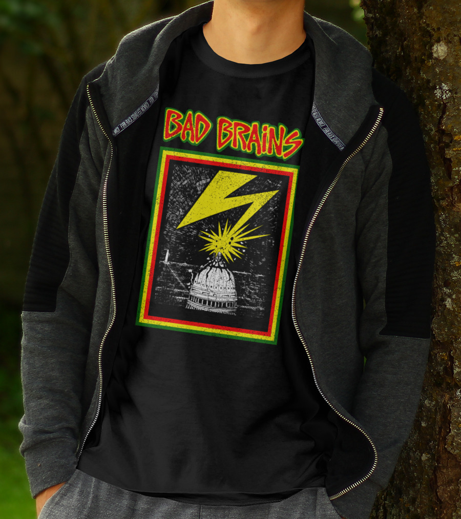Bad Brains Capitol Lightning Bolt Explosion T-Shirt